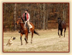 Agáta a Arwen na vyjížďce