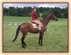 Chuezca a její první kroky s jezdcem