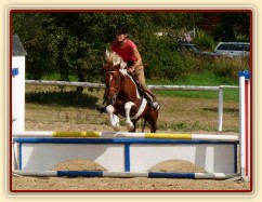 Září 2009, první trénink na barevných překážkách