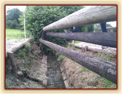 Humpolec, trakén přes příkop