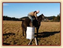 Tříletý Divíšek, nácvik klidného stání, ať člověk na něm dělá cokoliv:-)