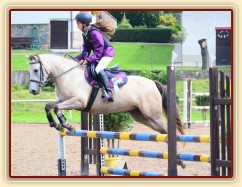 Alpinhorse Midnight Princess a Míša Haderková, parkur 80cm Klatovy 17.8.2014