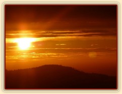 Výlet, západ slunce za Javorem (DE)