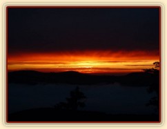 Výlet, západ slunce za Javorem (DE)