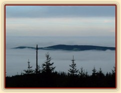 Výlet, pohled ze státní hranice do Čech