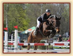 16.4.2016 - první parkurové závody za námi, Chesterton získal 2. místo v soutěži L*,  čistě základní kolo i rozeskakování :-)