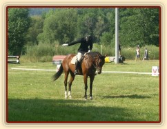 Drezurní zkouška: závěrečný pozdrav