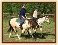 Společné ježdění na jízdárně