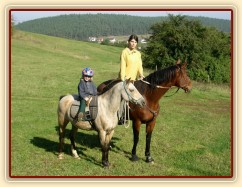 Anča na Greisy na vyjížďce