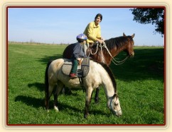 Anča na Greisy na vyjížďce