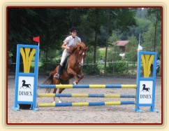 Janek na "trati" parkuru v Herouticích