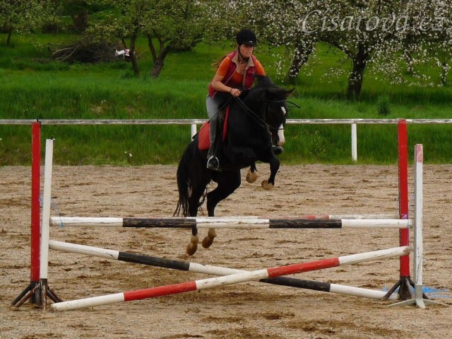Květen 2010, trénink na kolbišti ve Všeticích