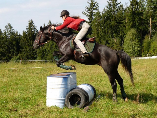 Carthago a skok přes překážku ze sudů