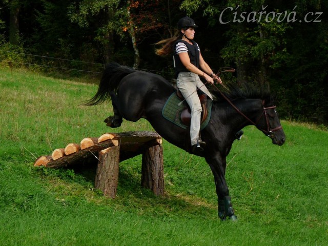 Carthago a skok přes novou rampu, doskok je o dost níž než odskok...