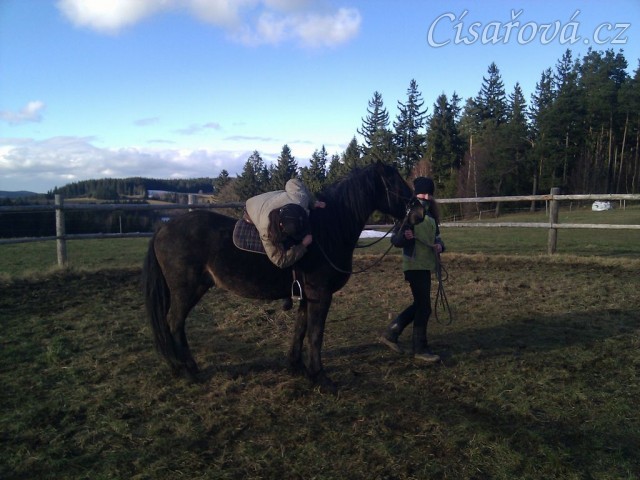 Obsedání Advíka, první nasednutí