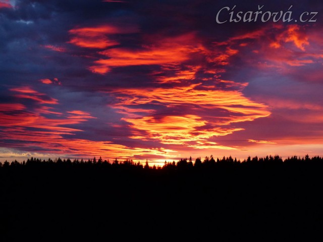 Jeden z mnoha krásných východů slunce