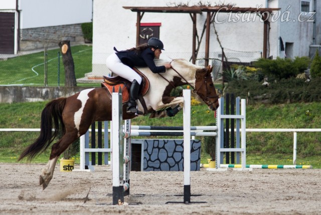 Vikona, parkur stupně ZL, Klatovy 20.4.2014. Foto Michaela Holubová
