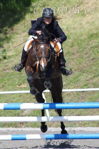 Fivitas Dei, parkur ZM - 4. místo, Plzeň 31.5.2014. Foto Jitka Kreidlová