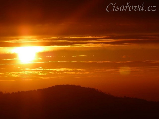 Výlet, západ slunce za Javorem (DE)