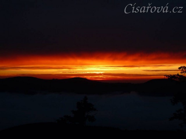 Výlet, západ slunce za Javorem (DE)