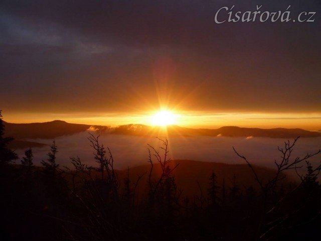 Výlet, západ slunce za Javorem (DE)