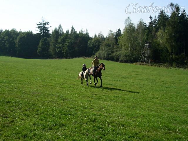 Anča na Greisy na vyjížďce