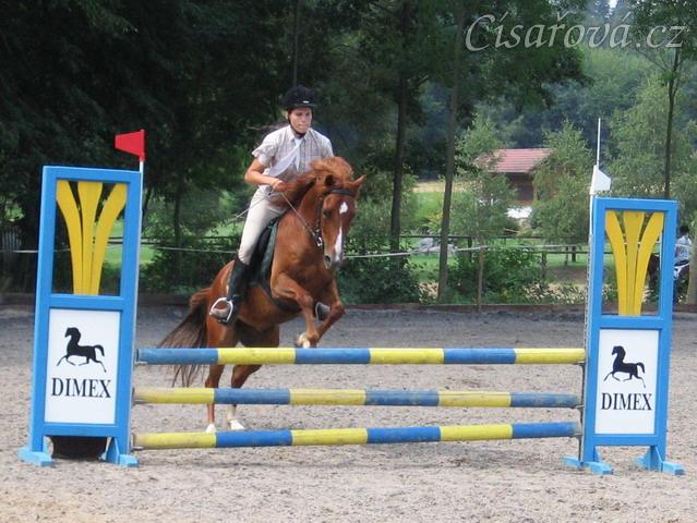 Janek na "trati" parkuru v Herouticích